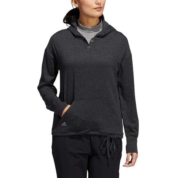 Adidas Standard Essentials Slub Women's Recycled Hoodie Gray XS Casual Preppy - Picture 9 of 9